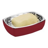 Saboneteira Vermelho Com Cromado